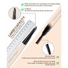 Eyebrow Pencil-2Pcs Dark Brown Retractable Eye Brow Pencil with Brow Brush,Long-Lasting Waterproof Eyebrow Tint Pen,Eyebrow Pencil for Fill & Sculpt Brow,Create Natural Eye Brow Makeup for Women-02