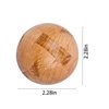 Handmade Wooden Puzzle Magic Ball Brain Teasers Toy Intelligence Game Sphere Puzzles for Adults