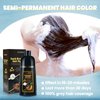 KAISASA Dark Brown Hair Dye Shampoo for Gray Hair, Hair Color Shampoo for Women&Men, Color Shampoo Hair Dye in Minutes/Semi-Permanent(17.6 FL OZ)