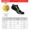Saucony Men's Multi-Pack Bolt Performance Comfort Fit No-Show Socks, White (6 Pairs), Shoe Size: 8-12