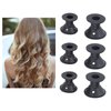 Betued Magic Hair Rollers, 20pcs Mushroom Shaped Silicone Hair Curler Set, Gentle on Hair, Household Women Girls Hair Styling Tool for All Hair Lengths Black