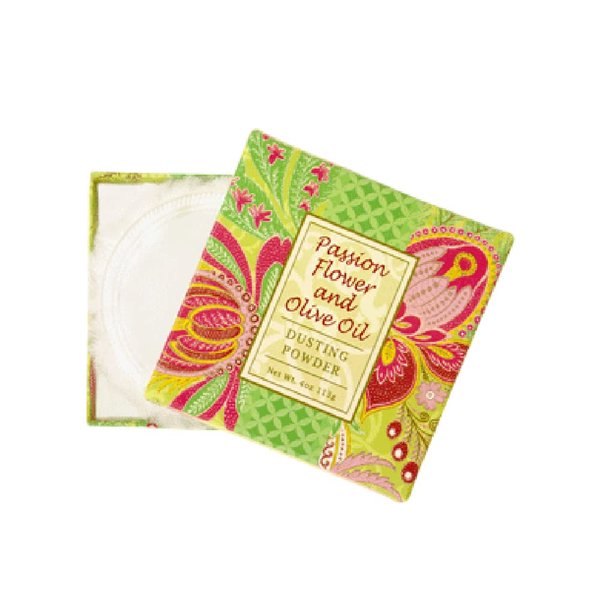 Greenwich Bay Trading Co. Dusting Powder, 4 Ounce, Passion Flower and Olive Oil