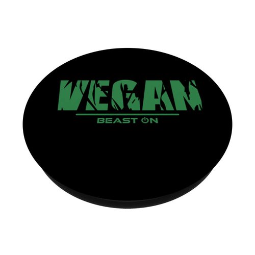 Vegan in green training workout fitness motivation gym vegan PopSockets Swappable PopGrip