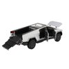 Cybertruck Toy Trucks for 3 4 5 6 7 Year Old Boys 1:32 Diecast Metal Pickup Truck Toys for Boys Age 3-8 with Light and Sound Pull Back Toy Cars (Silver)
