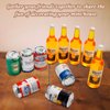 1:12 Scale 11 Pcs Miniature Beer Bottles and Beer Cans Mini House Drink Accessories for Fairy Garden Pub Bar Decoration Dollhouse Beer Glass Model