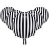 12 Pieces 18 Inch Black and White Striped Balloons Decoration Foil Balloons Aluminum Helium Balloons for Birthday Party, Baby Shower, Halloween, Ceremonies, Holiday Parties Decoration