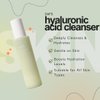 DAFS Hyaluronic Acid Facial Cleanser - Deep Hydration Face Wash for All Skin Types, Gentle Foaming Cleanser with Hyaluronic Acid for Moisture, Smoothing, and Softening -120ml