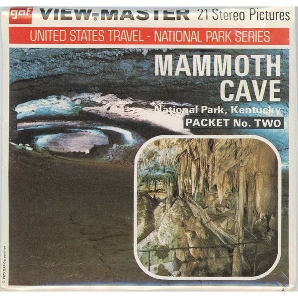 Classic ViewMaster-Mammoth Cave,Packet No. 2 - ViewMaster Reels 3D- unsold store Stock- Never Opened