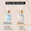 20% Premium Vitamin C serum + Hydrating Hyaluronic-Acid Serum For Face |Facial Skincare Set| No-Artificial-Colors, sensitive skin safe (2 x 1 Fl Oz / 30ml)