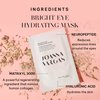 Joanna Vargas Bright Eye Hydrating Mask. Concentrated Ultra-Luxe Bamboo Hydration Sheet Masks Target Dark Circles, Expression Lines and Skin Tone. 5 Sheets (0.35 oz/sheet)