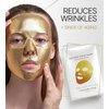 Premium 24K Gold Sheet Mask for Men & Women - Hydrating Face Masks Skin Care - Moisturizing Collagen Face Mask Set - Korean Beauty Skin Care Face Mask - Gold Collagen Facial Mask Sheet(s) 1pack