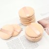 12 Pieces Cotton Powder Puff,3.15 inch Round Portable Soft Sponge Cosmetic Puffs,Velvet Powder Puff with Ribbon Band Handle for Loose Powder Body Powder Makeup Tool