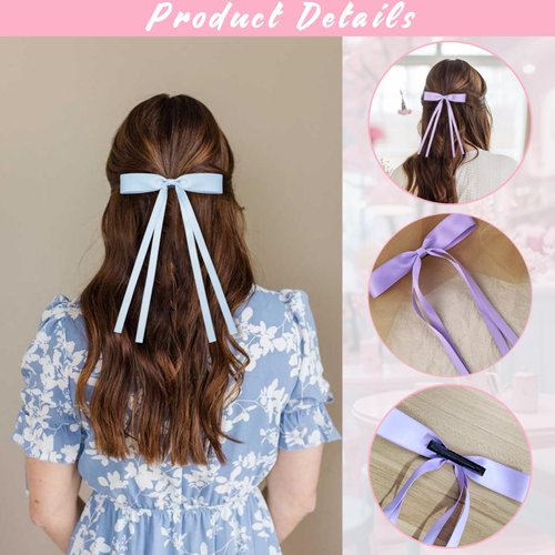 Hair Bows for Women, Hair Ribbon Coquette Bows Hair Clips Cute Hair Bow Coquette Accessories for Women