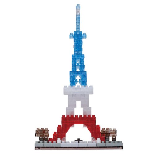 nanoblock - World Famous Buildings - Paris, Banks of The Seine Tricolor ver., Sights to See Series Building Kit