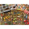 Cobble Hill 1000 Piece Puzzle - Fishing Lures - Sample Poster Included