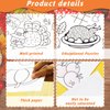 Wiooffen 2pcs Giant Thanksgiving Coloring Tablecloth Posters Activity 82”x 47” for Kids, Autumn Big Fall Paper Color-in Poster Table Cover Arts and Crafts for Kids Preschool Kindergarten Classroom
