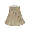 Aspen Creative 30069-2A, Bell Clip-On Chandelier Lamp Shade, Light Gold, 3" Top x 6" Bottom x 5" Slant Height, Set of 2