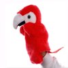 Plush Parrot Hand Puppets Birds Stuffed Animals Toys for Imaginative Pretend Play Storytelling Red