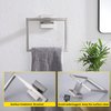 KOKOSIRI Bath Accessories Set 2-Piece Bathroom Hardware Set, Towel Ring, Toilet Paper Holder, Stainless Steel, Wall Mounted, Brushed Steel, B09S2-BR