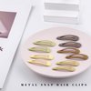 Cptots Small Hair Barrettes For Women No Slips Metal Snap Hair Clips For Thin Hair And Fine Hair,Brown Yellow,20 PCS,1.97 x 0.5 Inches
