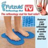 AS SEEN ON TV NEW :Futzuki Reflexology Mat Foot massager acupressure pain & Relieve stress treatment (Blue)