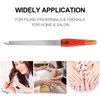 12 Pcs Metal Nail File 6.7 Inch Nail File Stainless Steel Nail File Double Sides Metal Sapphire File with Anti Slip Handle Fingernails Toenails Manicure File for Woman and Men