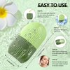 2pcs Ice Roller for Face and Eye, Silicone Ice Facial Roller Ice Holder, Face Ice Mold Skin Care, Face Icers Reusable Ice Cube Roller for Shrink Pores Anti Wrinkle Reduce Puffiness, Green Purple