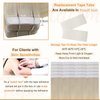 Yamolesuny Hair Extension Tape Tabs Double Sided Adhesive Replacement Extension Tape for Hair Extensions Strong Hold No-Residue 180 Pieces Tape in Extension Replacement Tape 4x0.8cm White