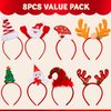 JOYIN 16PCS Cute Christmas Headbands, Festive Set, Great for Christmas Parties, Holiday Party Favors, Unique Design, Wide Application, Premium Quality, EASY TO USE