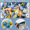 BBeipulas 83Pcs Dusty Blue Balloon Arch Kit 12in Dusty Blue Balloon and Metallic Gold Balloons Confetti Balloons for Baby Shower Decorations Boy Wedding Engagement Bachelor Birthday Decorations