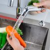 Kitchen Sink Side Sprayer with Quick Side Connector Compatible with Moen Faucet Sprayer Replacement, Kitchen Sink Faucet Sprayer Attachment with Water Hose/Holder, Chrome Finish