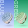 Hair Shampoo Brush and Scalp Exfoliator - Soft Silicone Scalp Massager Hair Growth Stimulator for Wet or Dry Hair - In Shower Scalp Scrubber for Dandruff Removal Made with Recycled Wheat Straw 2 Pack