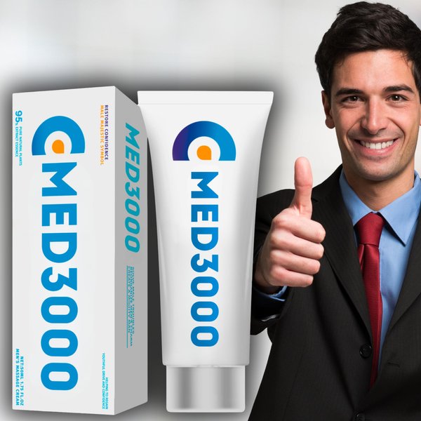 Men's Erectile Strength Med3000 Gel – Clinically Tested Formula for Performance and Endurance