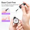 Gelike EC Gel Nail Glue UV - 6 in 1 Gel Glue for Nail Tips,Base Coat Free,2PCS Strong Adhesive for Press on Nails Acrylic Tips