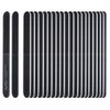 ForPro Black 4-Way Nail File, 100/180/240/400 Grit, Four-Sided Manicure and Pedicure Nail File and Buffer, 7” L x .75” W, 50-Count