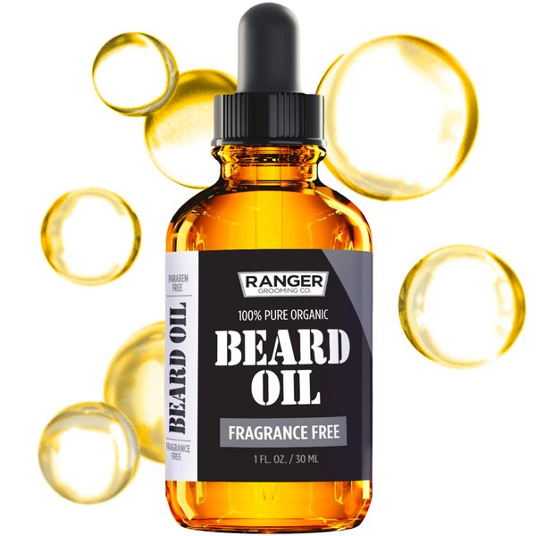 Leven Rose Beard Oil for Men and Beard Softener 100% Pure Natural for Bearded Men, Mustaches, and Moisturized Skin 1 oz by Ranger Grooming Co