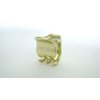 Generic Tiny mini matte gold tone metal hair claw clip (Clip quantity: 2 clips), 1 Count (Pack of 1)