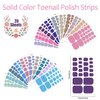 JERCLITY 440 Pieces 20 Sheets Toenail Stickers for Women Nail Art Wraps Toe Nail Stickers Nail Wraps for Toes Nail Polish Strips Nail Polish Stickers for Toenails Color Strips