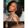 Sunber Bye Bye Knots Curly Human Hair Glueless Short Bob Curly Wigs Human Hair Pre Plucked Curly BOB Wig Pre Cut Lace 7x5 HD Lace Closure Wigs Pre Bleached Invisible Knots Put on Go Bob Wig 10Inch