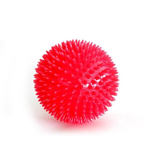 Sniffr Natural Rubber Pet Spiked Hog Ball Dog Chew Toy Puppy Teething Chew Toy with Sound Interaction and Play Pets Large
