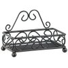 Home Basics Sponge Holder for Sink (Bronze) Scroll Design Kitchen Sponge Holder | with Open Structure and Raised Feet