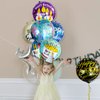 24 Pcs Happy Birthday Foil Balloons 18 inch Round Helium Floating Mylar Balloon Inflatable Balloons for Birthday Party Decorations Supplies,12 Patterns