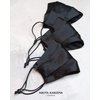 KARIZMA Beverly Hills Silk Face Mask 3 Pack Collection. Black Fashionable Designer Face Mask for Women. Washable Fabric Face Mask Reusable Facemask. 19 Momme Real Mulberry Silk Masks