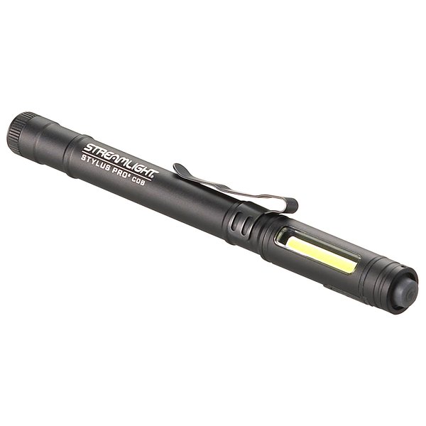 Streamlight 66702 Stylus Pro COB 160-Lumen Rechargeable Worklight/Penlight w/Magnetic Base, Black