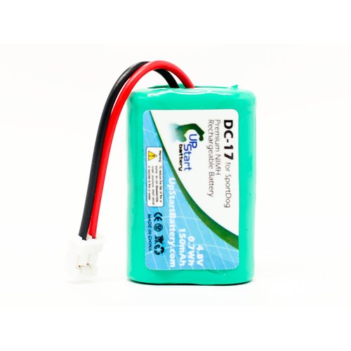 2 Pack Replacement for SportDog 400s Receiver Battery - Compatible with SportDog DC-17 Dog Training Collar Battery (150mAh 4.8V NI-MH)