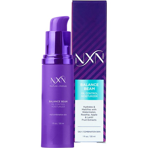 NxN Oil Control Moisturizer with Watermelon & Rosehip to Balance & Hydrate, USA Made, Natural Ingredients, Face Lotion for Oily & Dry Skin Care 1oz