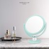 Danielle,Tabletop Mount 10X Soft Touch Round Vanity Mirror, Seafoam