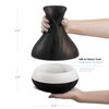 Smart WiFi Wireless Essential Oil Aromatherapy 400ml Ultrasonic Diffuser & Humidifier with Alexa & Google Home Phone App & Voice Control - Create Schedules - LED & Timer Settings Dark Brown