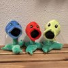 Dyharnsty 3Pcs Plants vs Zombies Plush Toys Peashooter,Snow Pea & Fire Pea, Soft Figure Doll, Plants vs Zombies Toys PVZ Plush Plants 1 2 Set