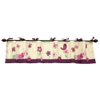 NoJo Watch Me Grow Window Valance, Plum/Pink